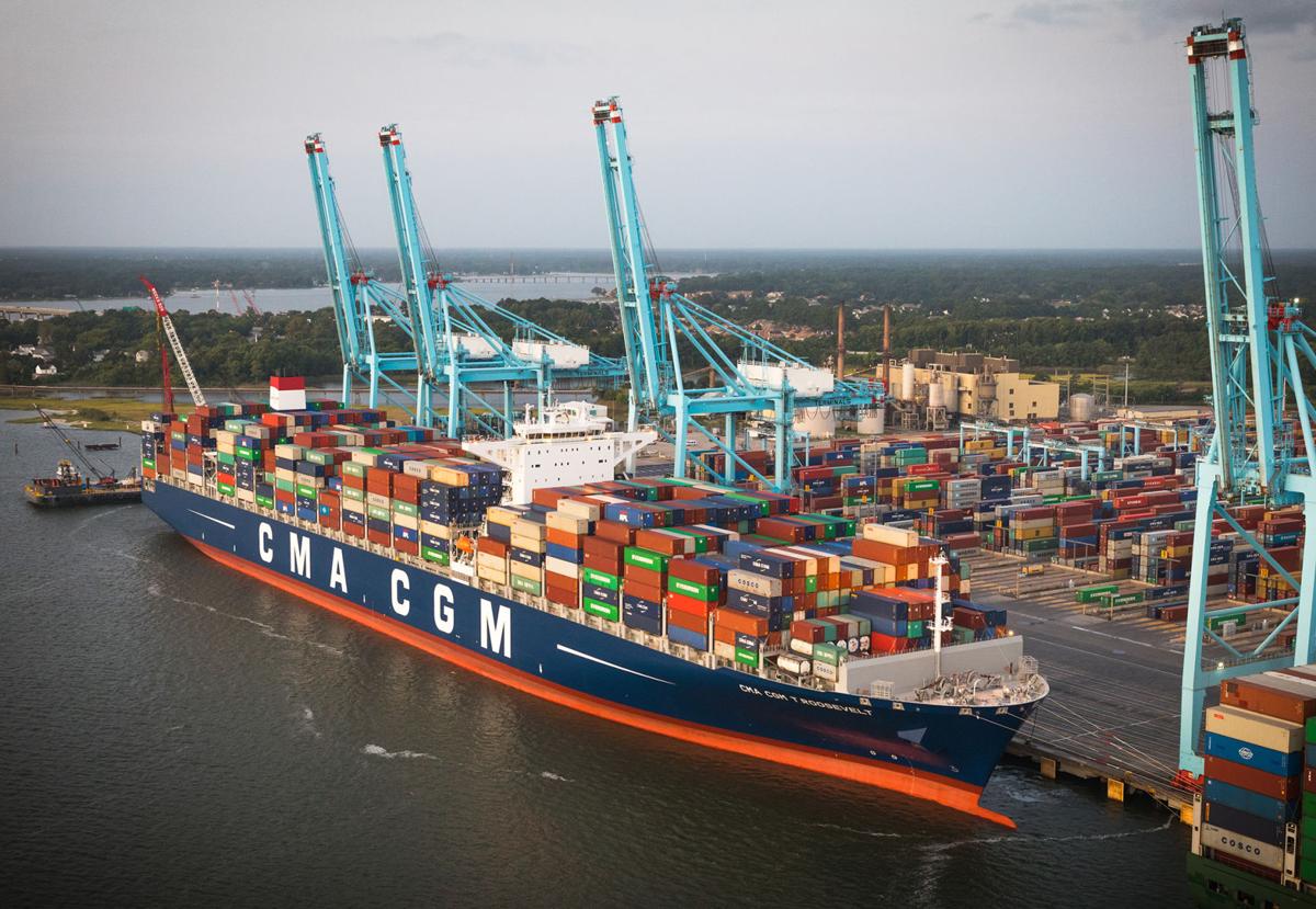 Port of Virginia gets visit from biggest container ship to ever call on