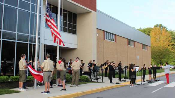 Powhatan Middle School commemorates Patriot Day