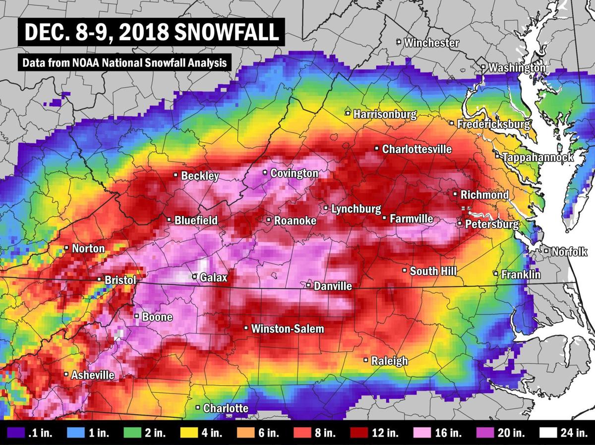 You've seen the snow in your neighborhood. Richmond's snow looks even