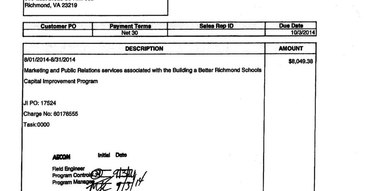 Jewson Invoice Example Johnson Inc. invoices from August to February
