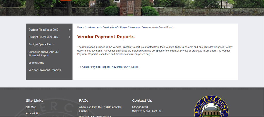 hanover creates online checkbook to improve transparency hanover