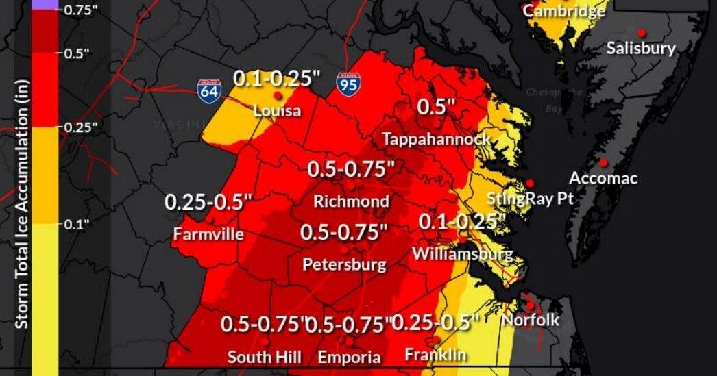 UPDATE: 'Dangerous to devastating icing is looking increasingly likely,' National Weather Service says
