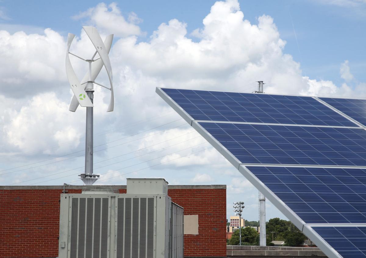 Maggie L. Walker Governor's School installs vertical wind turbine