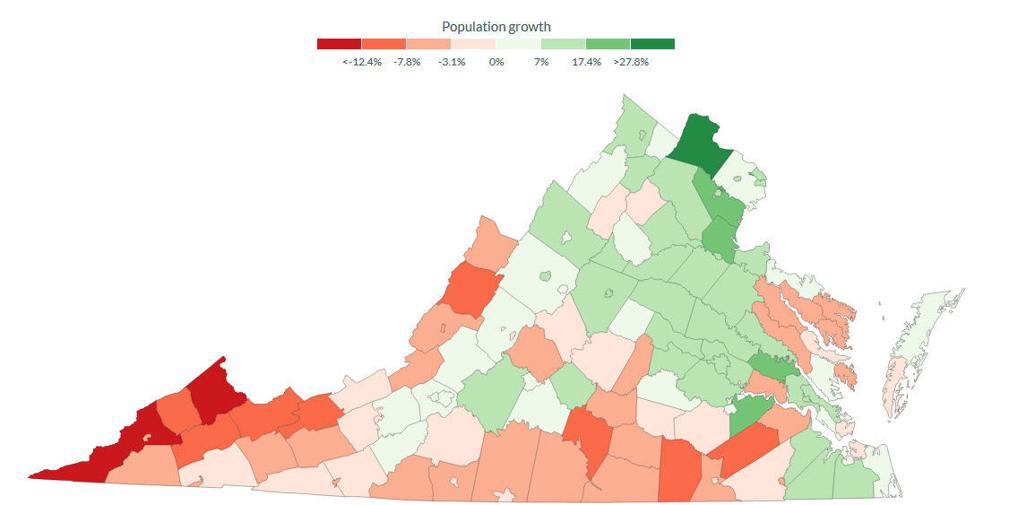 Richmond's white population grew faster than any locality in Virginia