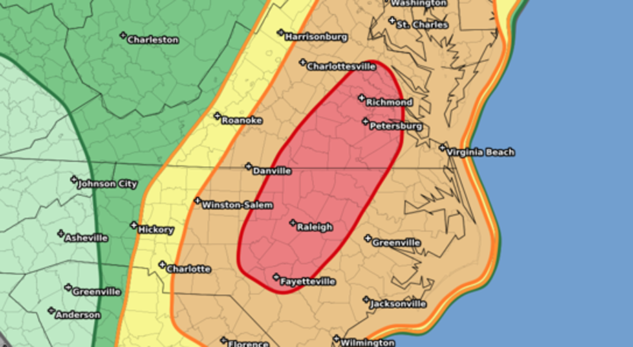 UPDATE Tornado watch issued for Central Virginia Weather