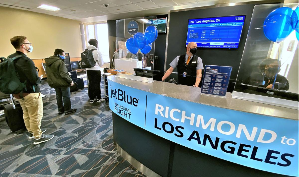 Jetblue Is Cutting Richmond S Nonstop Flights To Los Angeles And Las Vegas After Adding The Service Last December Business News Richmond Com