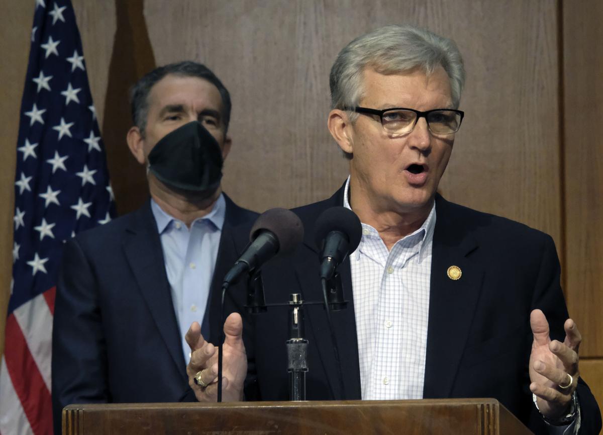 Ralph Northam and Aubrey Layne