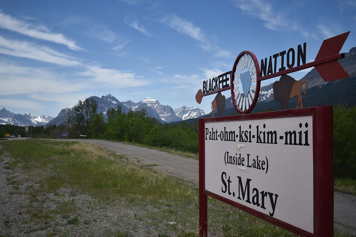 The St. Mary entrance to Glacier National Park, which borders the Blackfeet Nation, remained closed during the summer of 2020 as Blackfeet officials implemented strict measures in an effort to keep covid-19 off the reservation.
