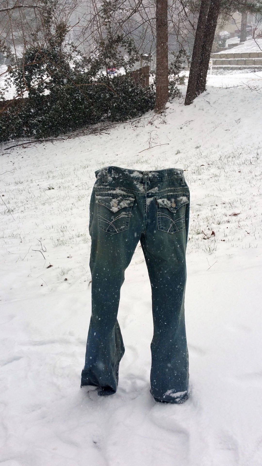 jeans snow blue