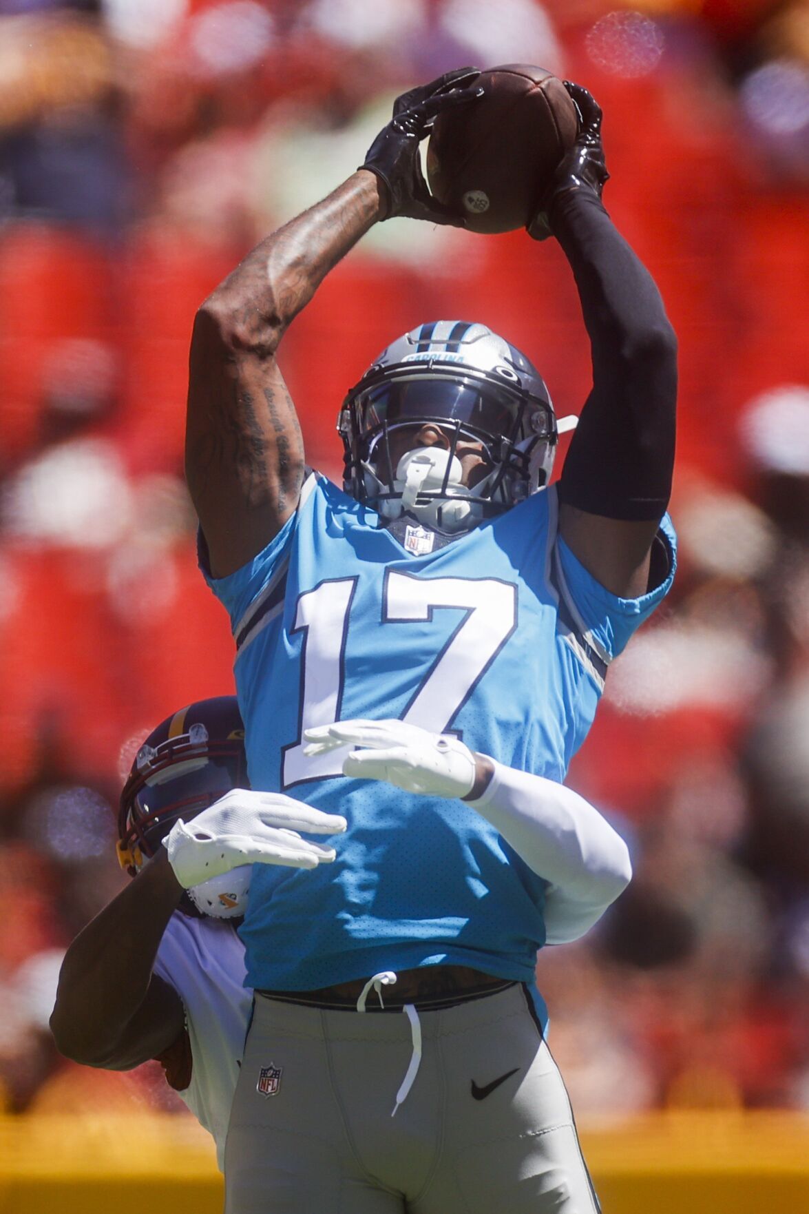 Carolina Panthers defensive tackle Marquan McCall (78) warms up