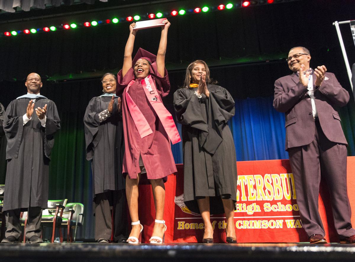 Five Petersburg students dropped out of high school. They graduated on Wednesday. Richmond