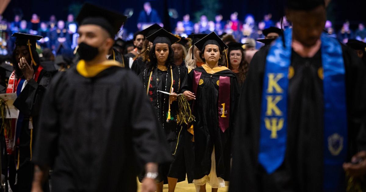 VCU students walk out on Gov. Youngkin at graduation Vcu Graduation Walkout 2025 Location