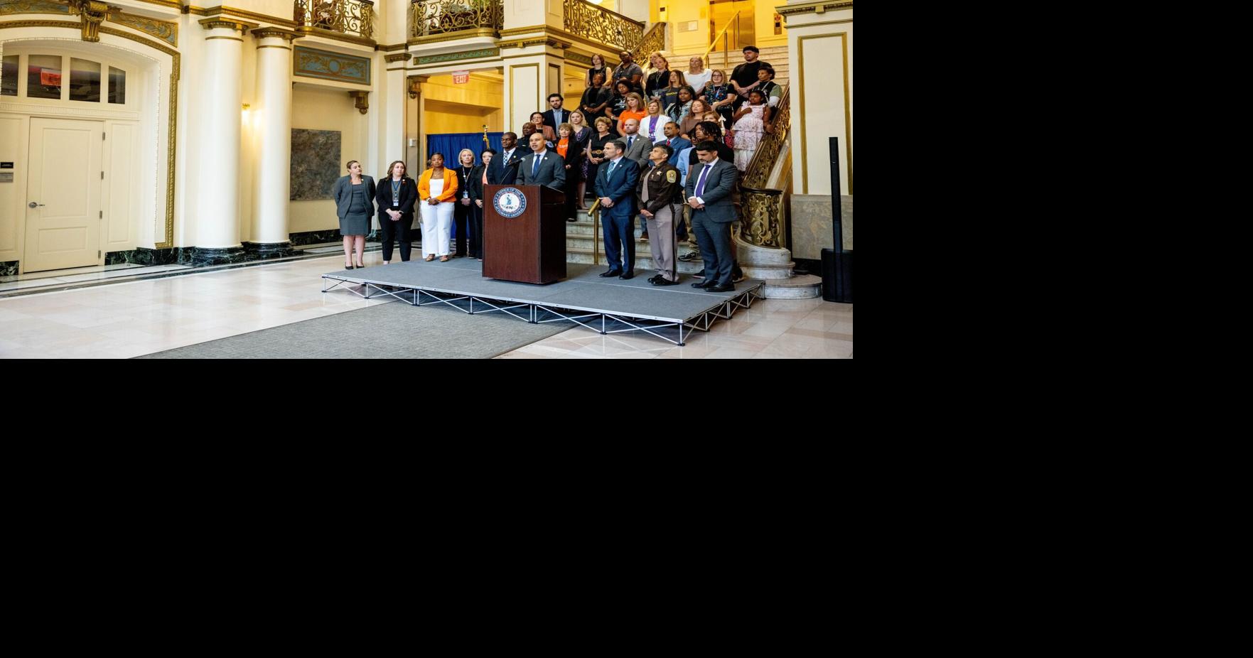 Photos: AG Jay Jones discusses enforcing new gun law