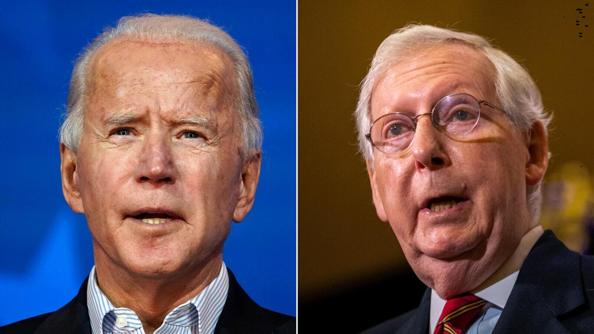 Biden dismisses McConnell's pledge to focus 'on stopping this new administration'