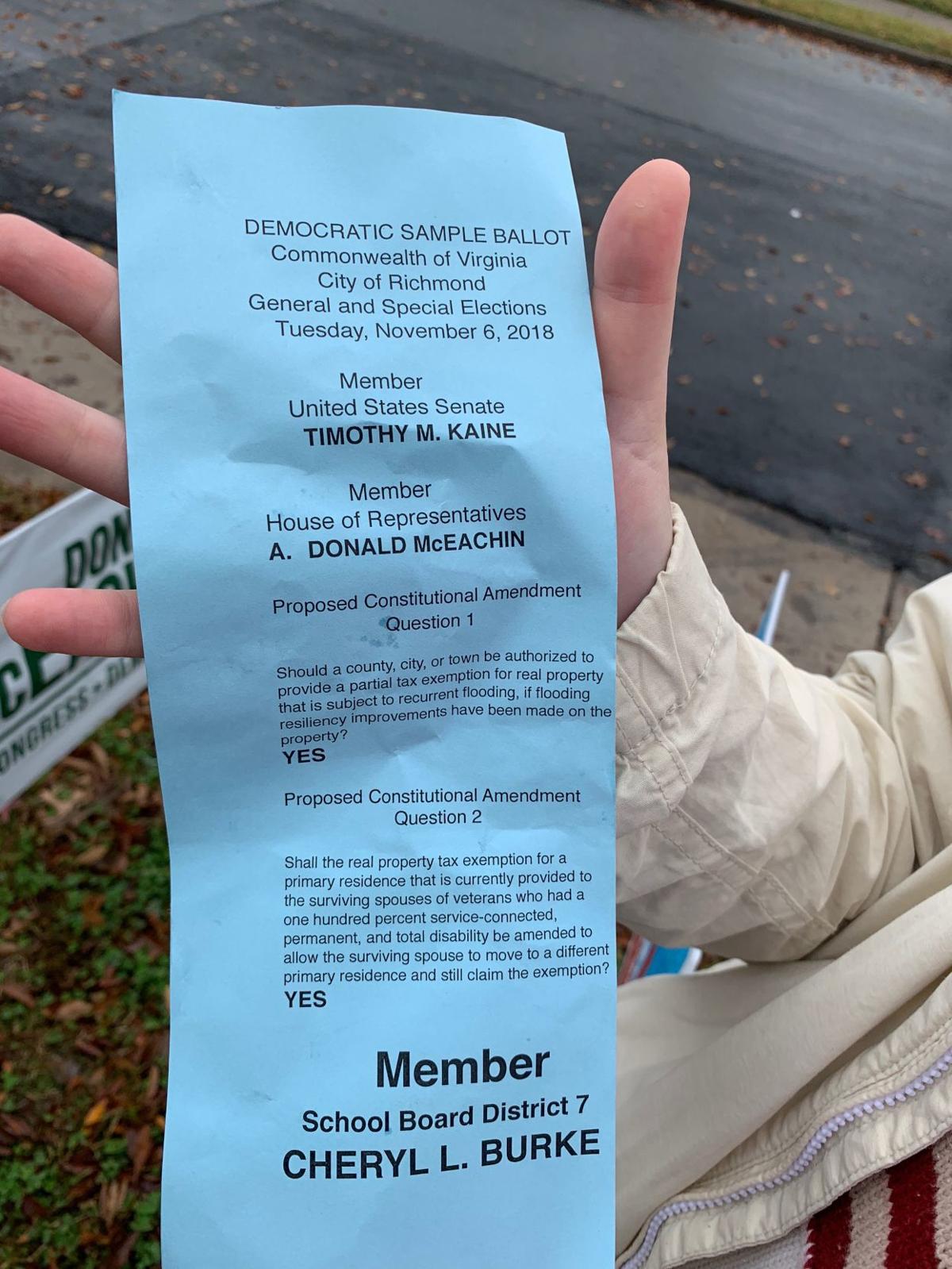 Richmond School Board Candidate Distributes Illegal Sample Ballots Local News Richmond Com