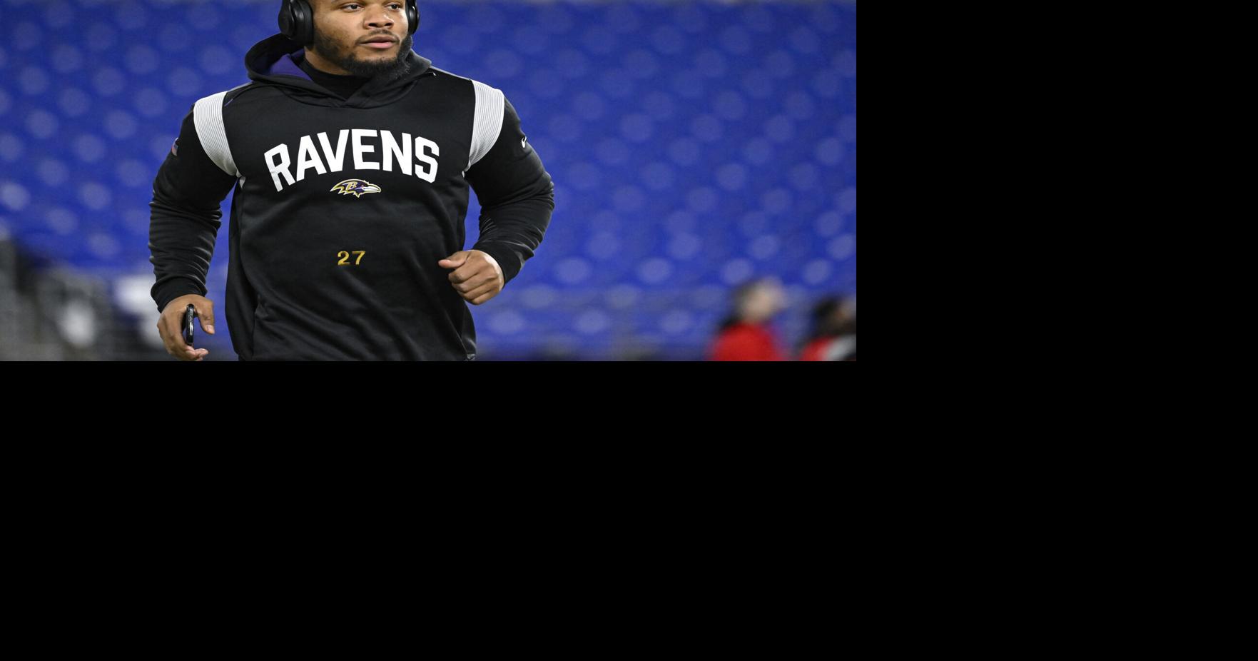 Ravens' Dobbins off PUP list, back at practice