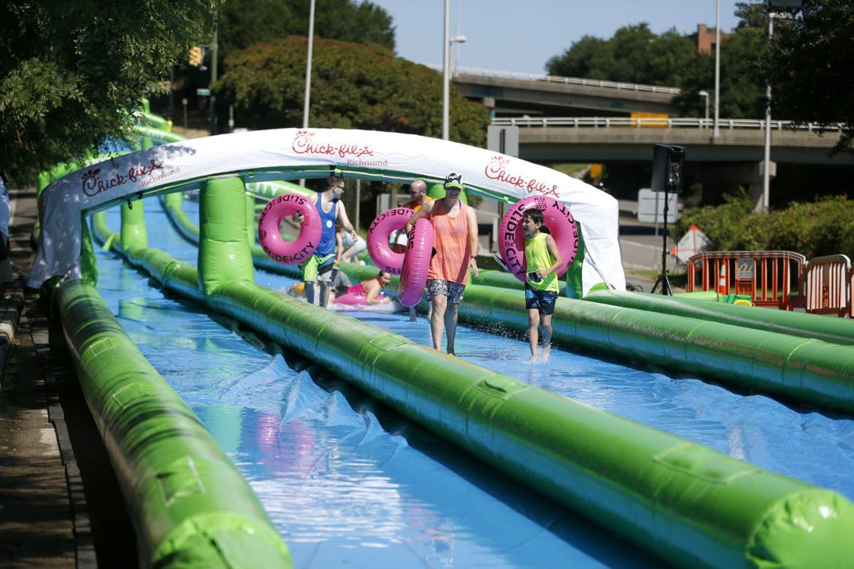 1,000foot water slide makes big splash in Richmond Richmond Local