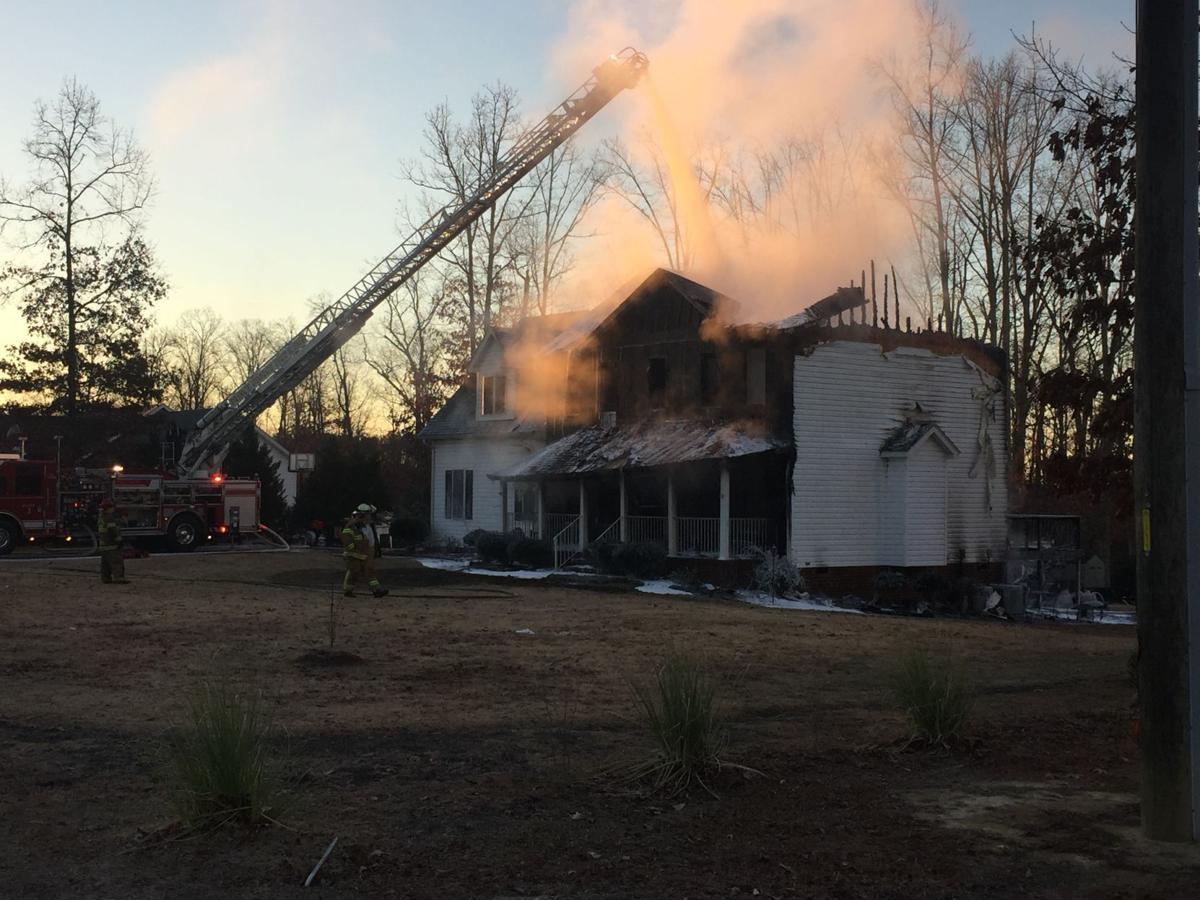 Four displaced by house fire in Prince Central Virginia