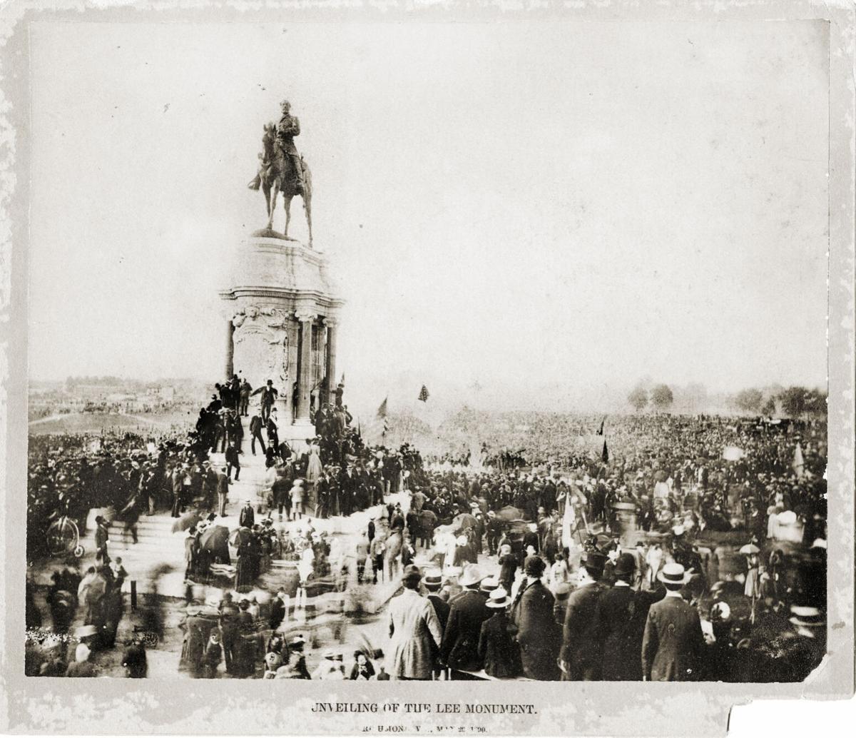 A time capsule was placed under the Robert E. Lee statue in 1887. Gov ...