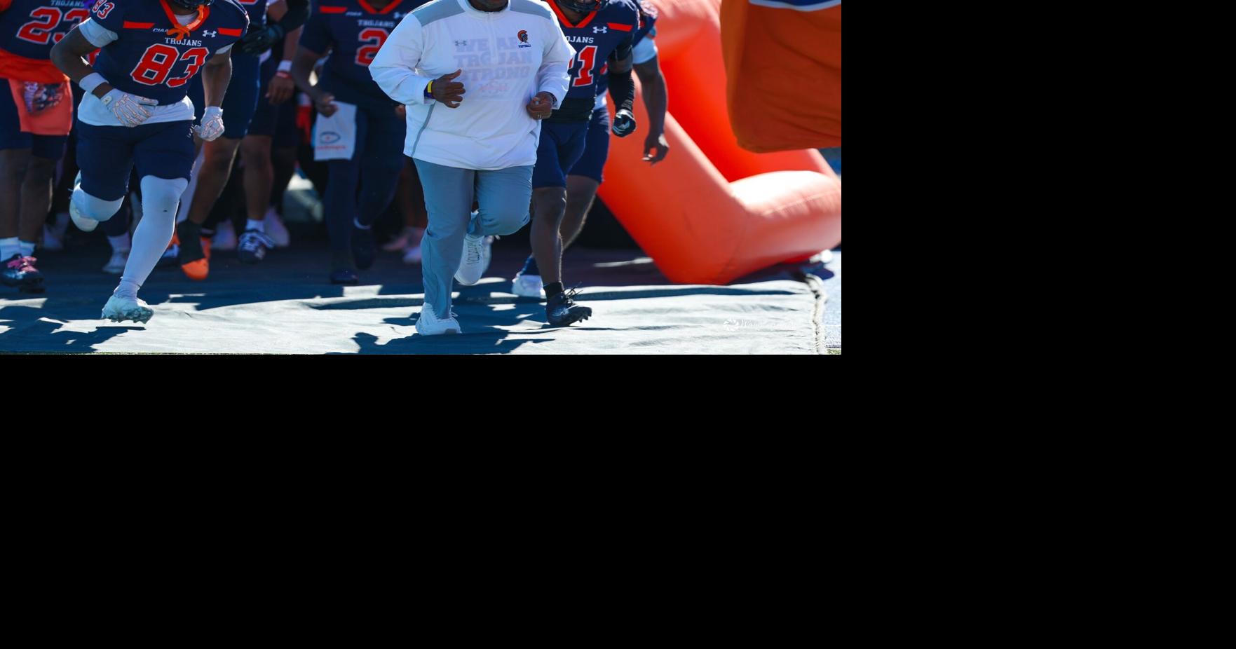 A pair of ex-Manchester High stars, including 370-pound 'Tiny,' look to drive VSU Trojans