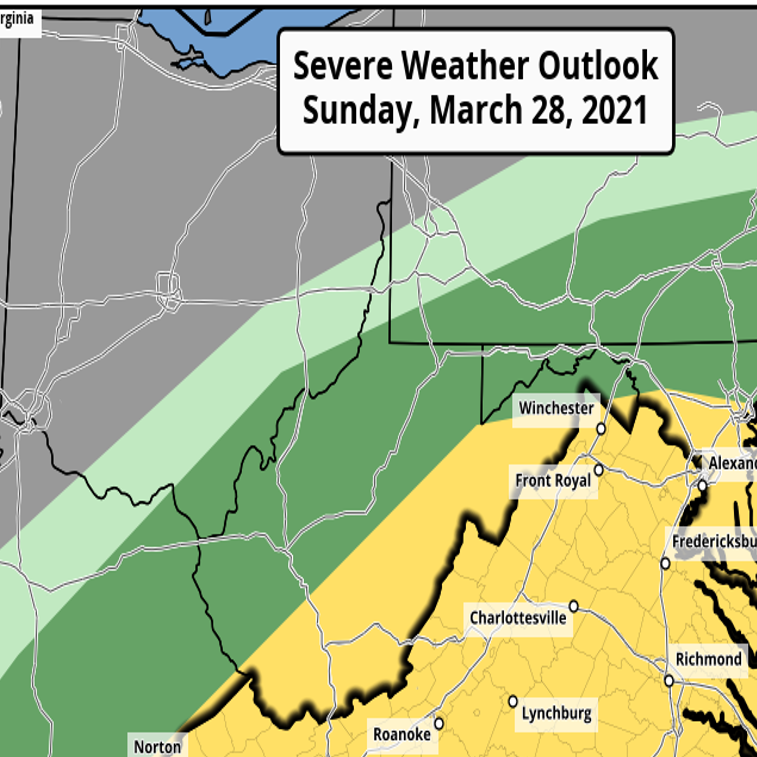 Good News A Weekend That Finally Feels Like Spring Bad News We Re Watching A Chance For Severe Storms In Va Weather Richmond Com