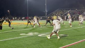 Highland Springs scores a late touchdown against Huguenot in the fourth quarter