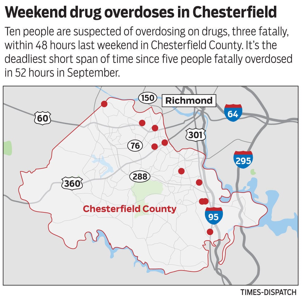 10 People Overdosed In Chesterfield In 48 Hours Last Weekend Three Of Them Died 0902