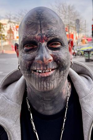 Tattoo artist Marco Apfler is well known in Hamburg's party district.