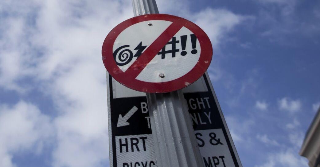 Va. Beach's 'no-cursing' signs to be sold to help fund police charity - Vimarsana News