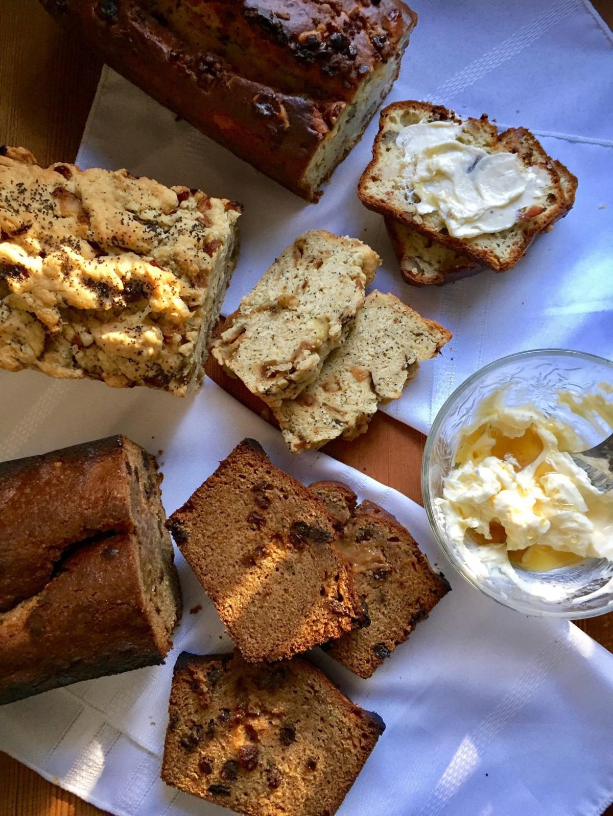 Loaves To Live By Quick Breads Offer Big Taste With Little Effort Food Drink Richmond Com Preparation divide cheese and walnuts equally among 8 bread squares. loaves to live by quick breads offer