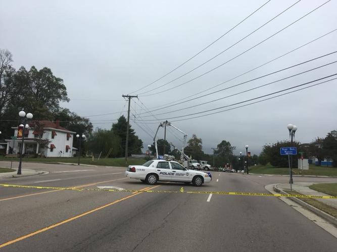 Colonial Heights Police investigate car accident that caused power outage