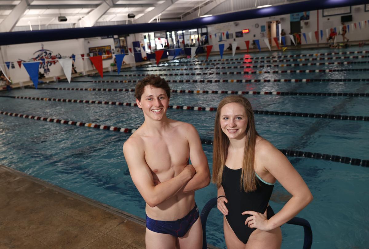 all-metro swimmers of the year are Grace Sheble and Aidan Duffy