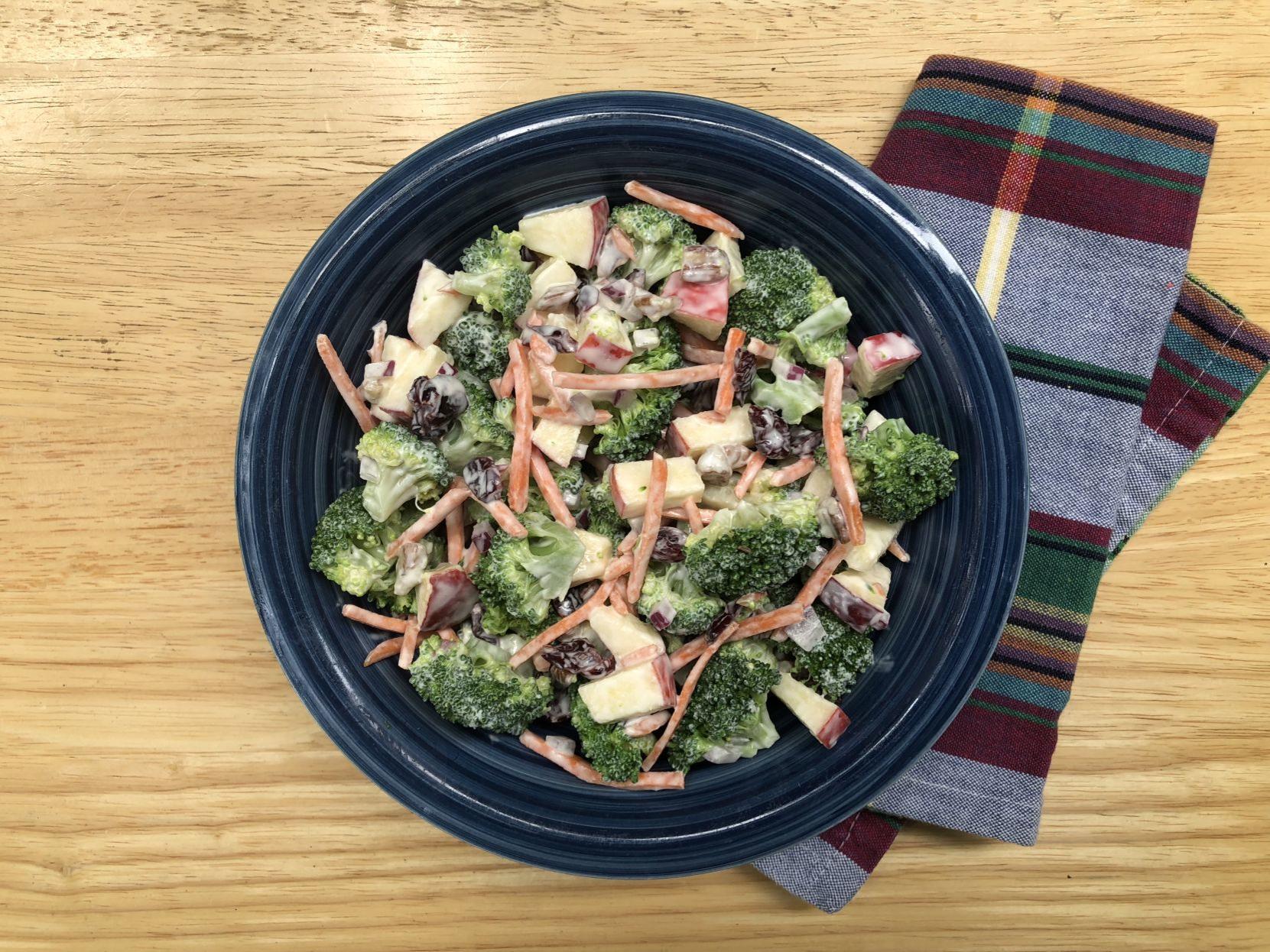 Practical Nutrition Fall Produce Broccoli Apple Salad Food