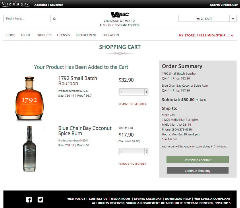 Abc Launches New Website For Online Liquor Orders Virginia Richmond Com