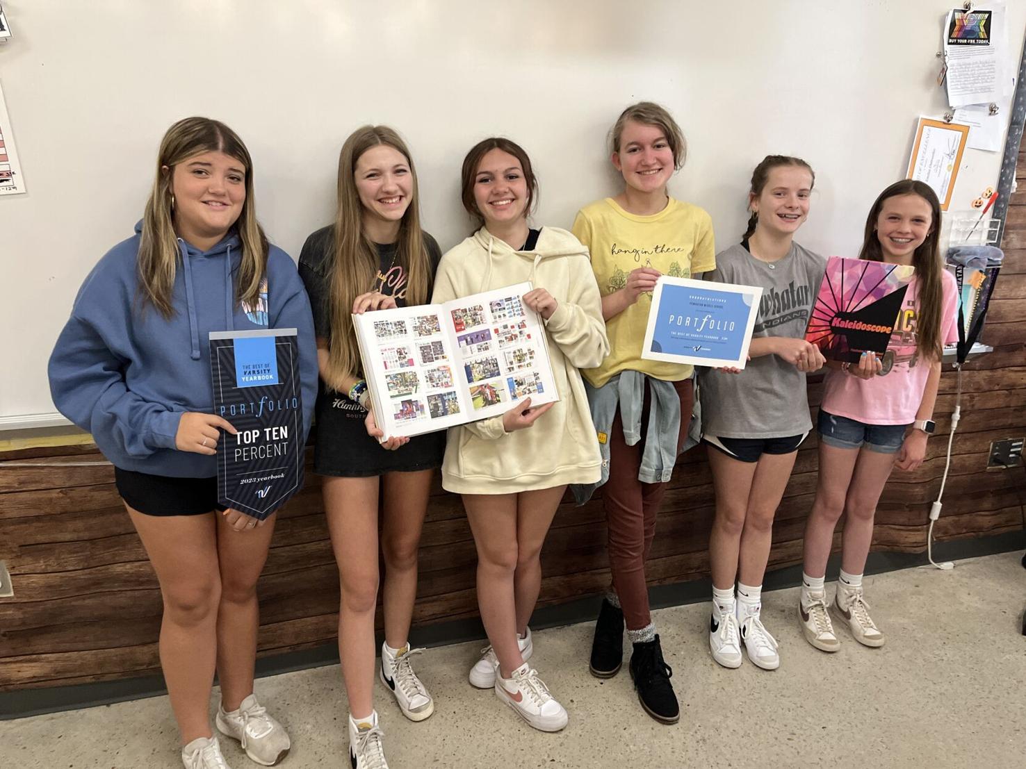 Middle school yearbook recognized for excellence