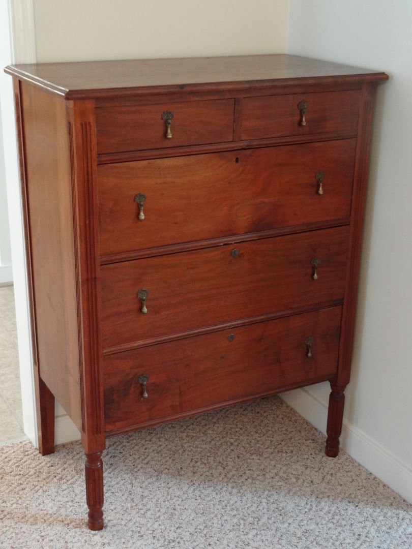What S It Worth Sheraton Style Chest Of Drawers Colored Wine