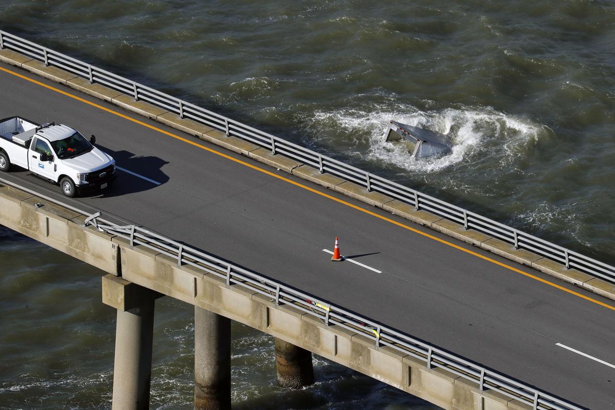 Search ends for driver of truck that went off Chesapeake Bay Bridge