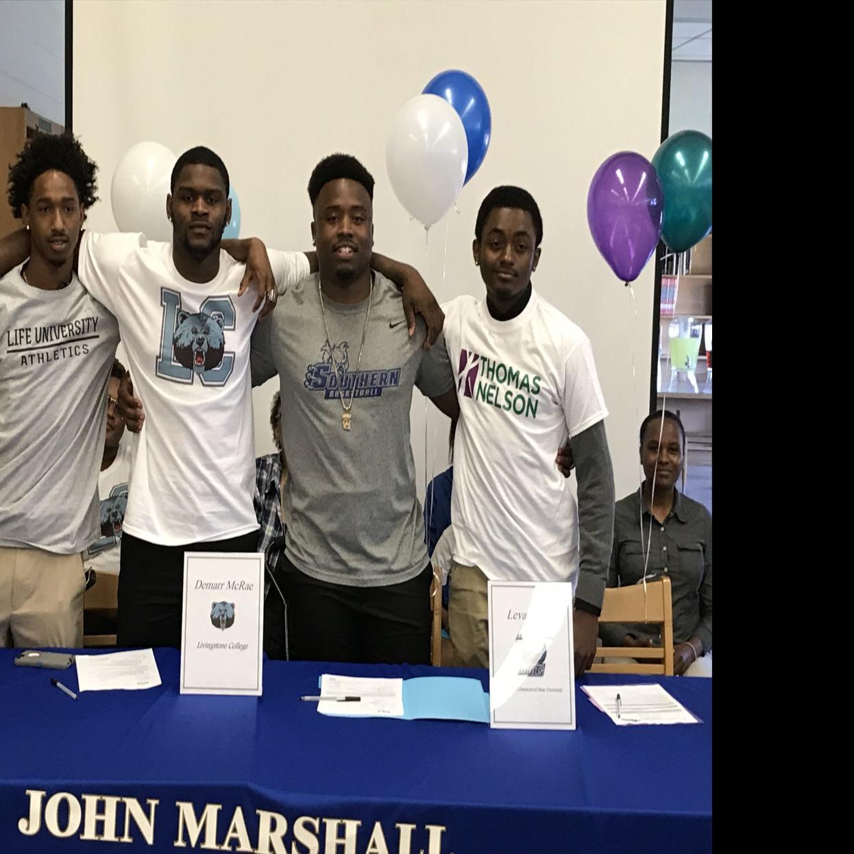 Four John Marshall Senior Basketball Players Make College