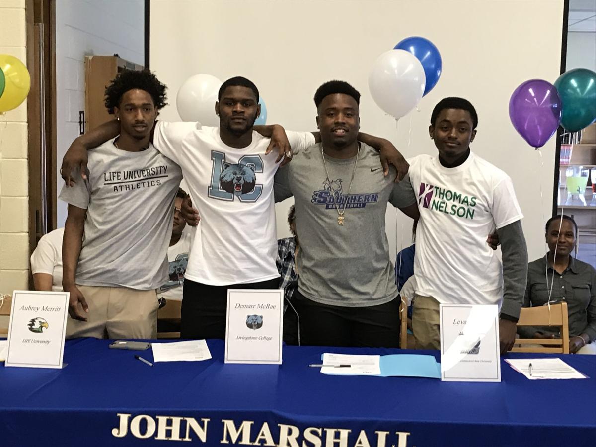 Four John Marshall Senior Basketball Players Make College