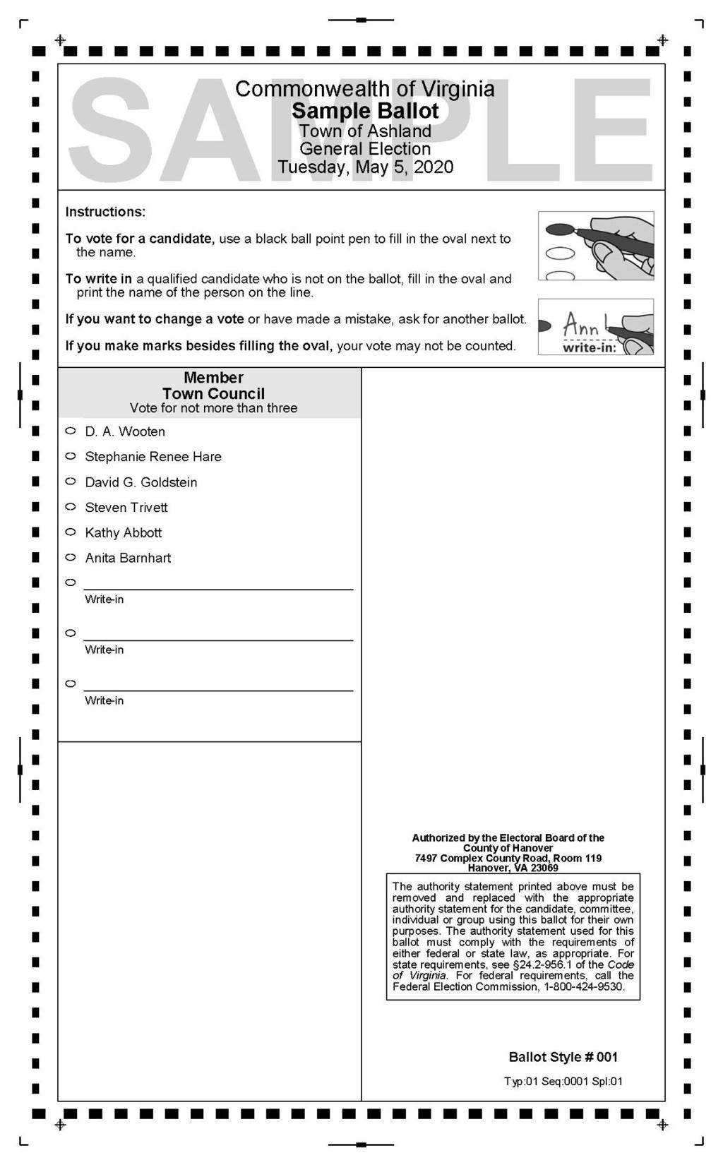 Ashland Voters May Cast Absentee Ballot For Election Mechanicsville Local Richmond Com