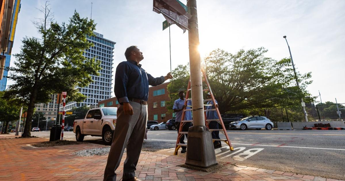 Photos: Richmond names street in honor of Bill Martin