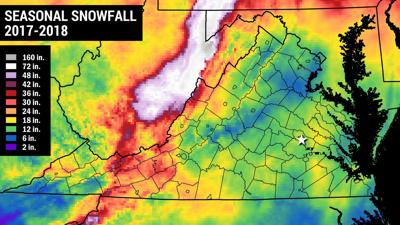 we re very close to the end of virginia s snow season here s how it