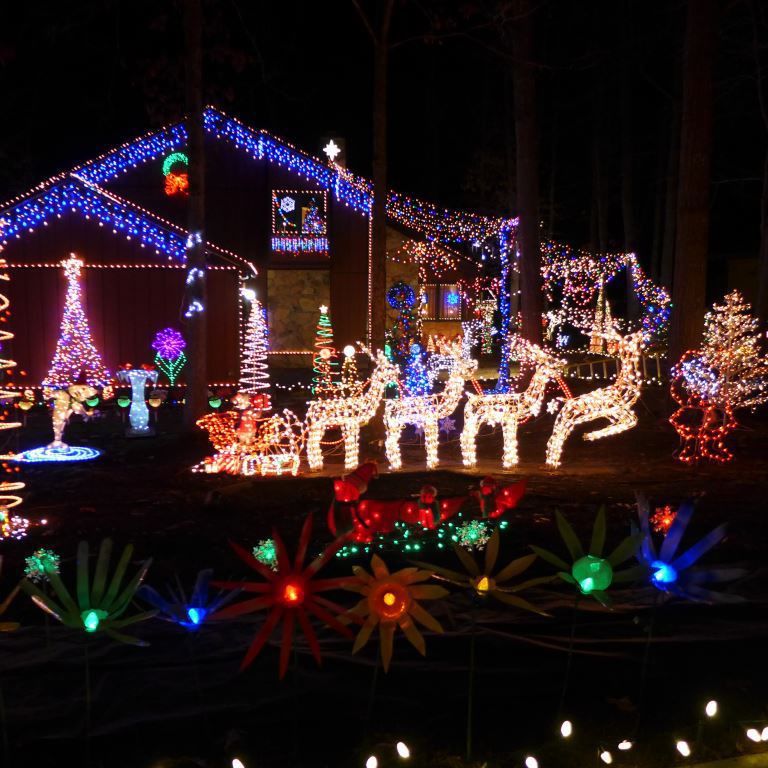 Suggested route to hit 10 of Richmond's most popular Tacky Light homes ...