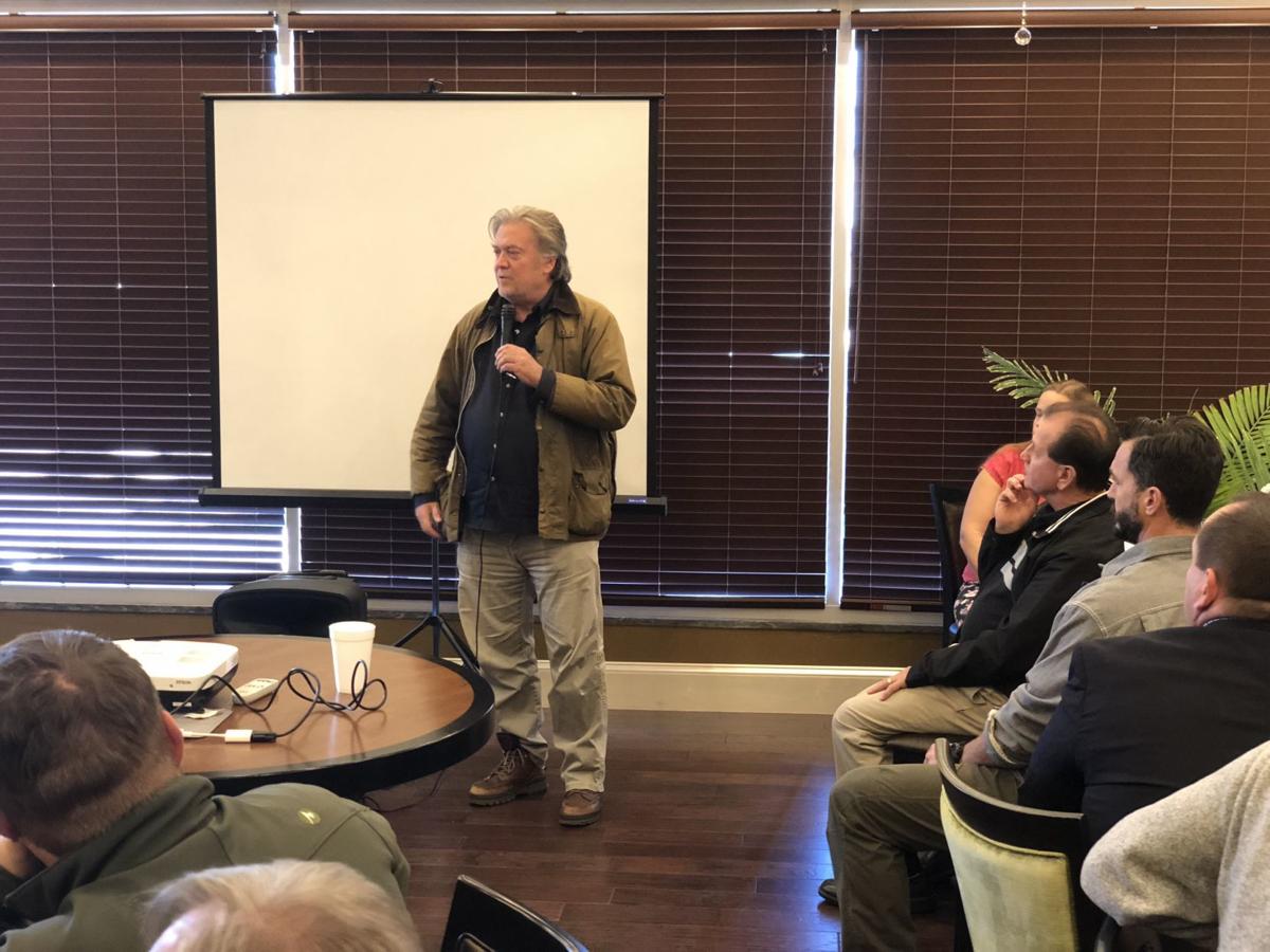 Steve Bannon speaks in Culpeper