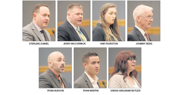 Seven of the nine nominees for school board