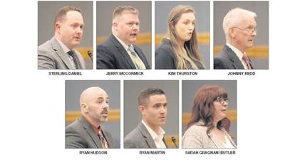 Seven of the nine nominees for school board
