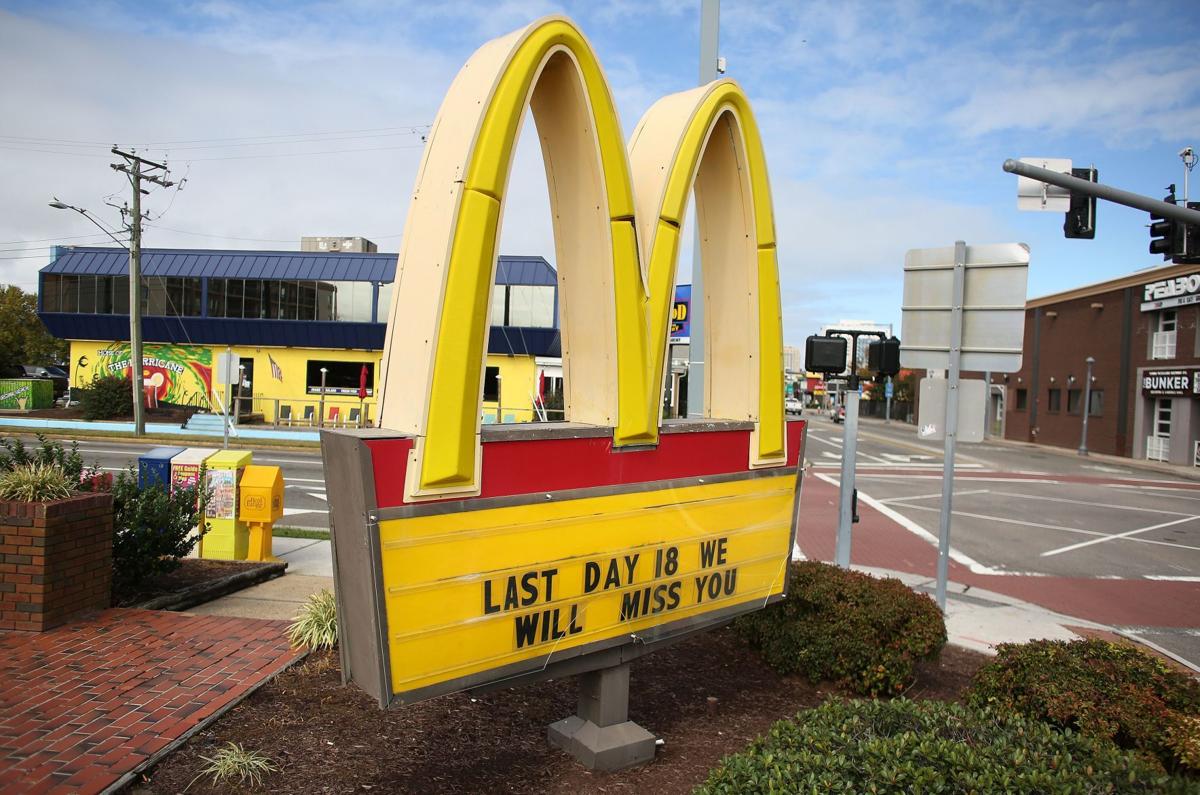 The McDonald's restaurant at the corner of 21st Street and Pacific Avenue at the Oceanfront has been a landmark in the resort area for decades. It will close Oct. 18. The city owns the land. As seen Tuesday, October 12, 2021.