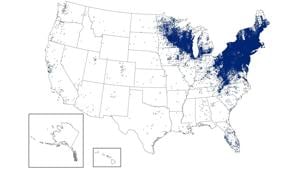 Reported cases of Lyme disease, 2023