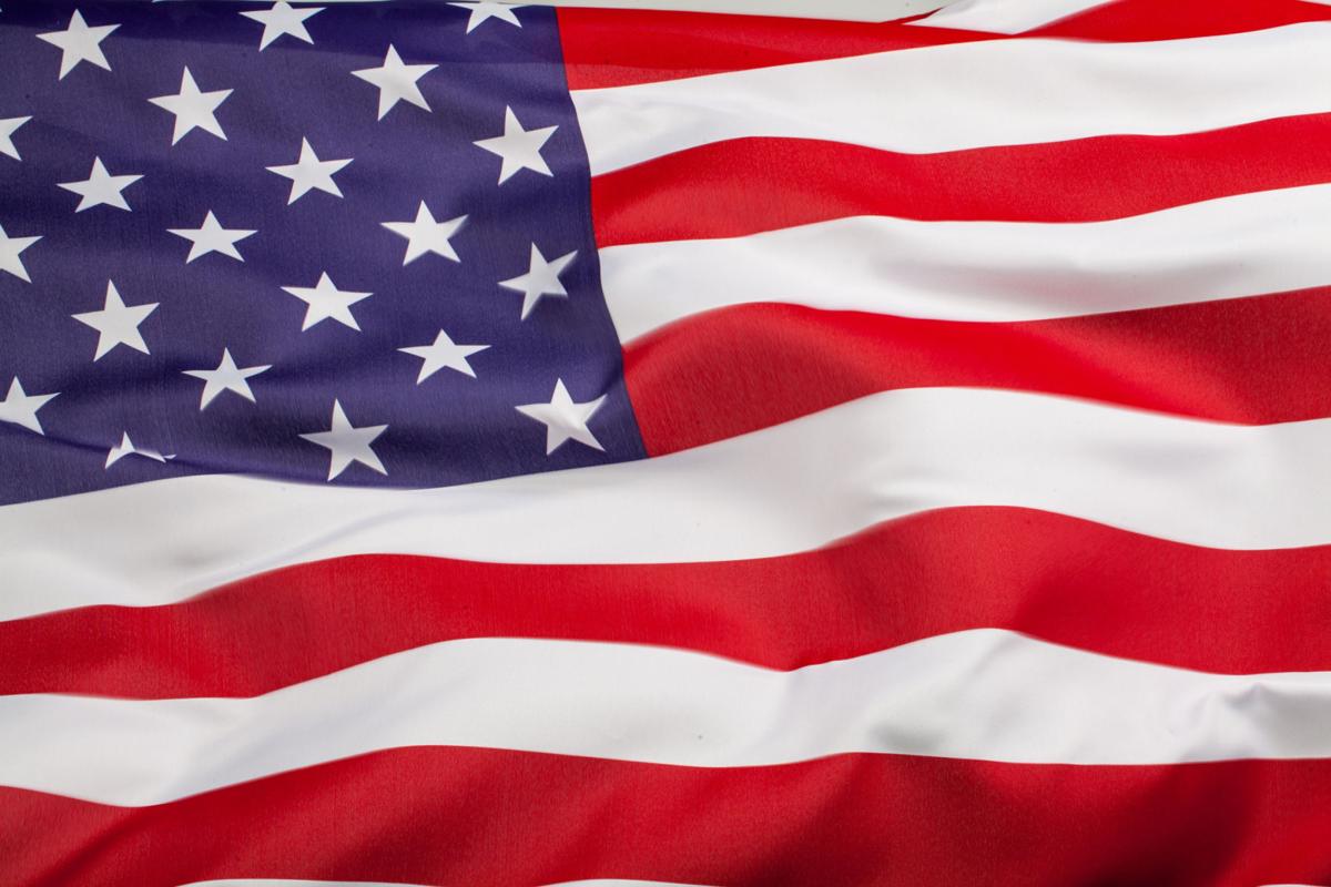 American flag.
