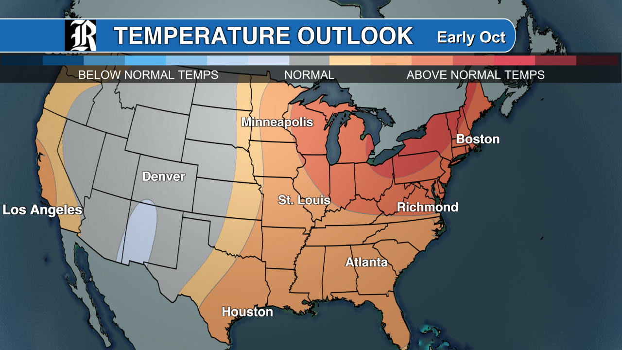 The chilly end to September turns around for October